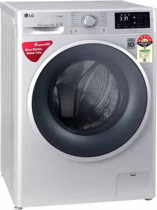 LG 7 kg With Steam Fully Automatic Front Load Washing Machine with In-built Heater Silver  (FHT1207ZNL)(OPEN BOX) LG 7 kg With Steam Fully Automatic Front Load Washing Machine with In-built Heater Silver  (FHT1207ZNL)(OPEN BOX)